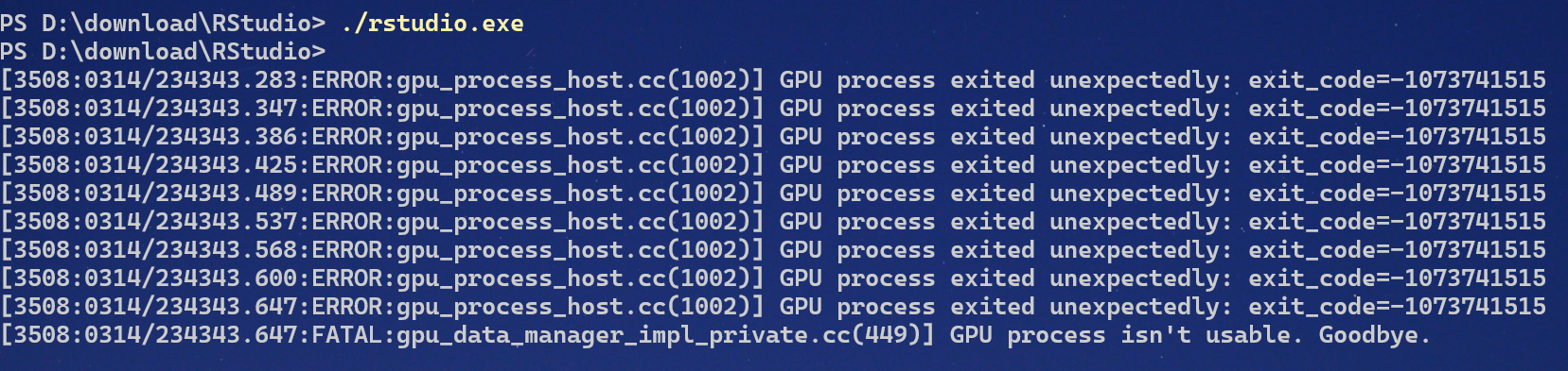 gpu error